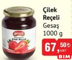 GESAŞ ÇİLEK REÇELİ 1000 G